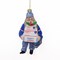 Northlight Busy Santa USPS "Priority Mail" Carrier Glass Christmas Ornament - 6" - Blue
